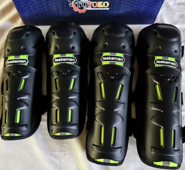 Набор защиты наколенники и налокотники для мотоцикла  жасыл түс