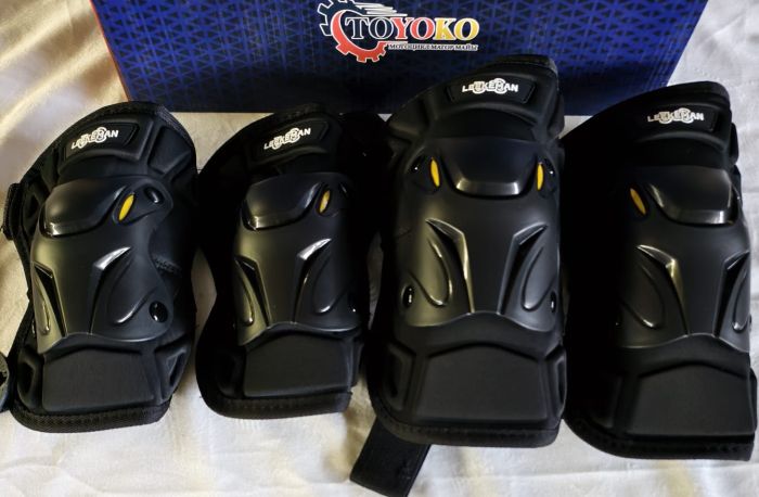 Набор защиты наколенники и налокотники для мотоцикла қара түс